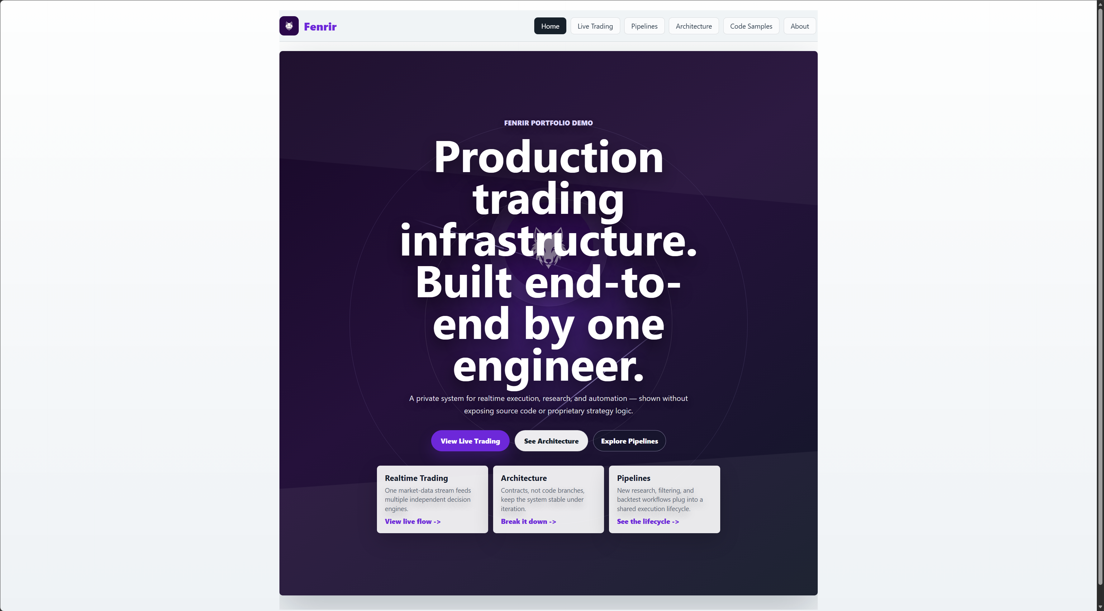 Fenrir Showcase preview